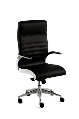 luxy synchrony fauteuil direction cuir et aluminium